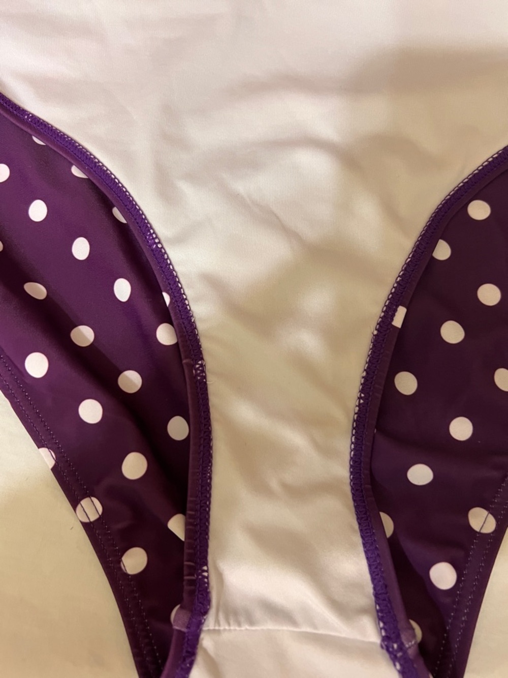 BloomChic Polka Dot Purple 2-Piece Swim Dress size 14-16 - Picture 12 of 14